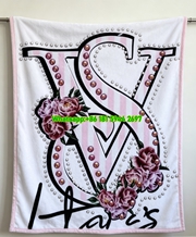 Victoria's Secret Flannel Throw Blanket VS Soft Sofa Blanket V233